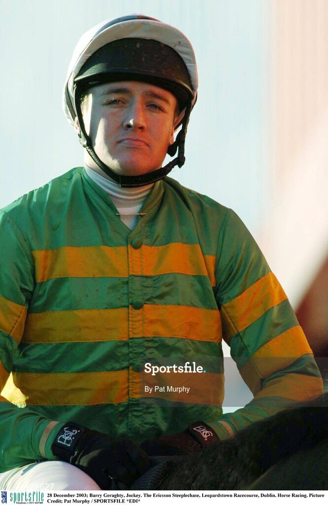 28 December 2003; Barry Geraghty, Jockey. The Ericsson Steeplechase, Leopardstown Racecourse, Dublin. Horse Racing. Picture Credit; Pat Murphy / SPORTSFILE *EDI*