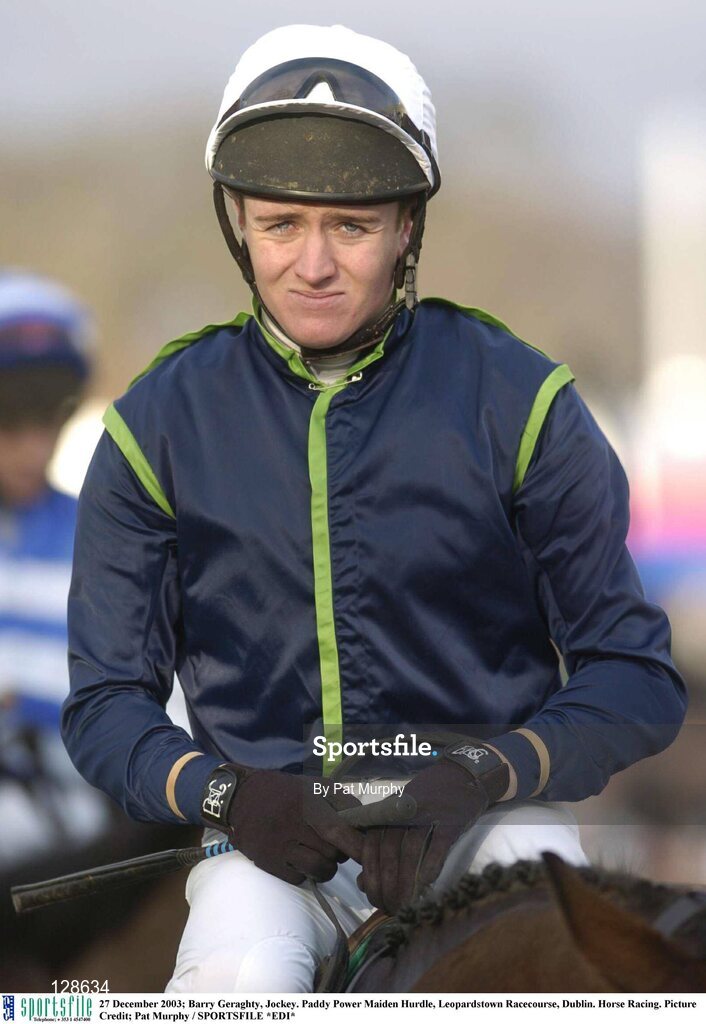 27 December 2003; Barry Geraghty, Jockey. Paddy Power Maiden Hurdle, Leopardstown Racecourse, Dublin. Horse Racing. Picture Credit; Pat Murphy / SPORTSFILE *EDI*