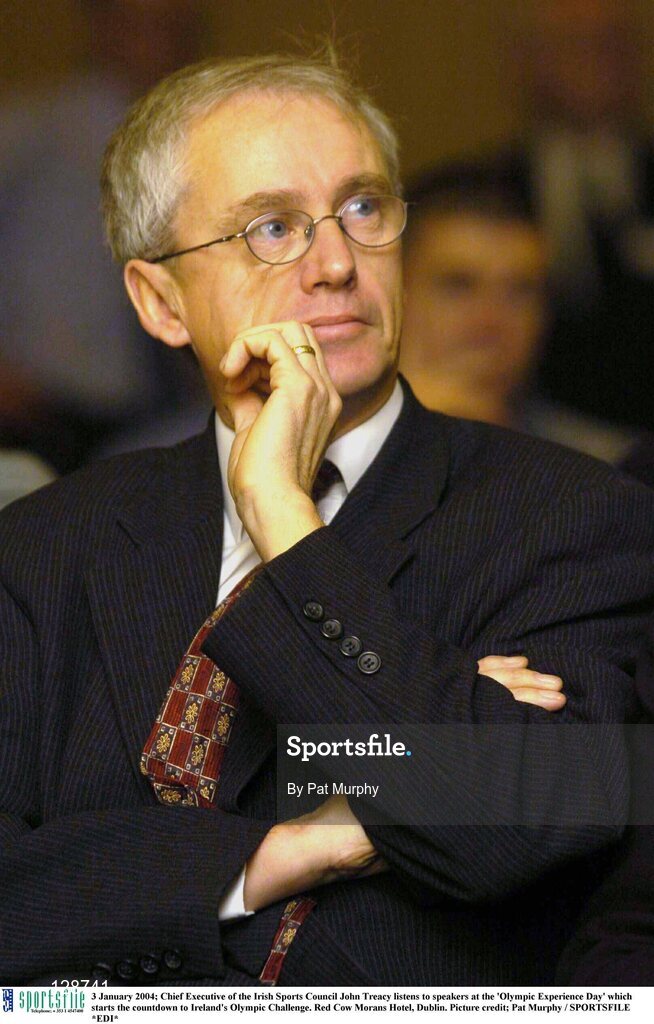 3 January 2004; Chief Executive of the Irish Sports Council John Treacy listens to speakers at the 'Olympic Experience Day' which starts the countdown to Ireland's Olympic Challenge. Red Cow Morans Hotel, Dublin. Picture credit; Pat Murphy / SPORTSFILE *EDI*