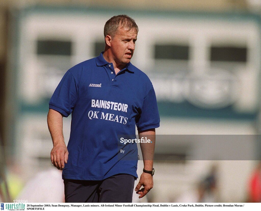 28 September 2003; Sean Dempsey, Manager, Laois minors. All-Ireland Minor Football Championship Final, Dublin v Laois, Croke Park, Dublin. Picture credit; Brendan Moran / SPORTSFILE