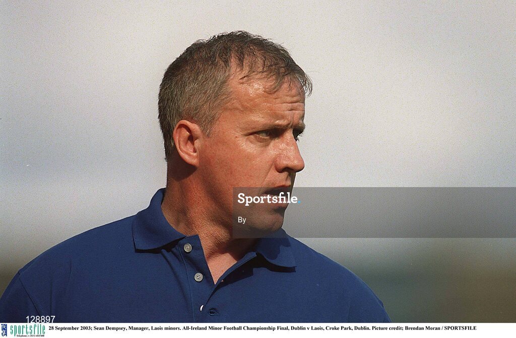 28 September 2003; Sean Dempsey, Manager, Laois minors. All-Ireland Minor Football Championship Final, Dublin v Laois, Croke Park, Dublin. Picture credit; Brendan Moran / SPORTSFILE