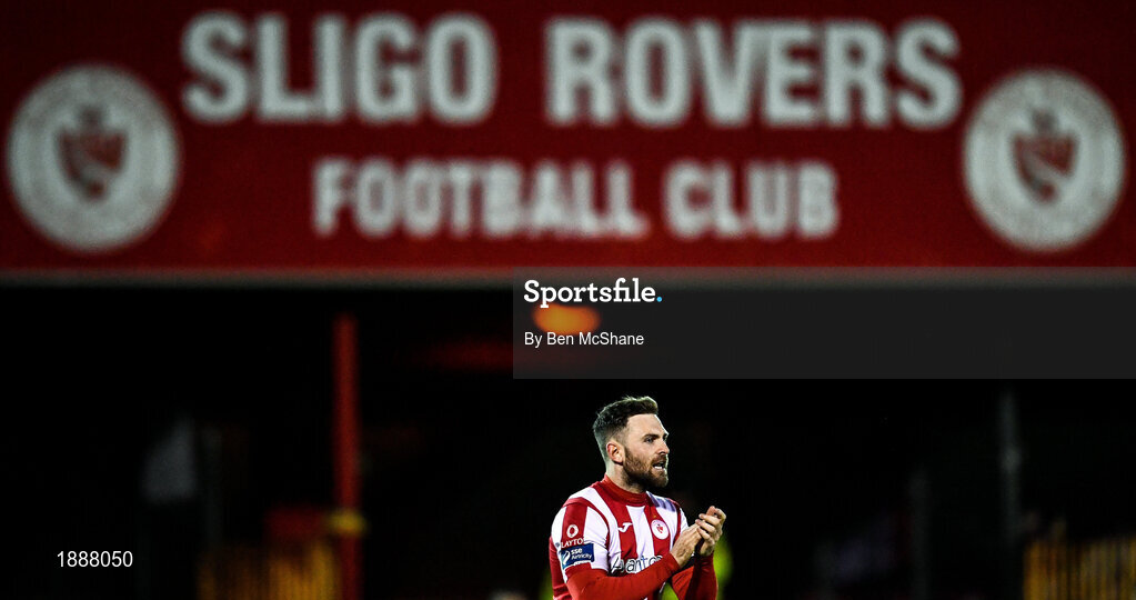 21 February 2020; Kyle Callan-McFadden of Sligo Rovers during the SSE Airtricity League Premier Division match between Sligo Rovers and St. Patrick's Athletic at The Showgrounds in Sligo. Photo by Ben McShane/Sportsfile