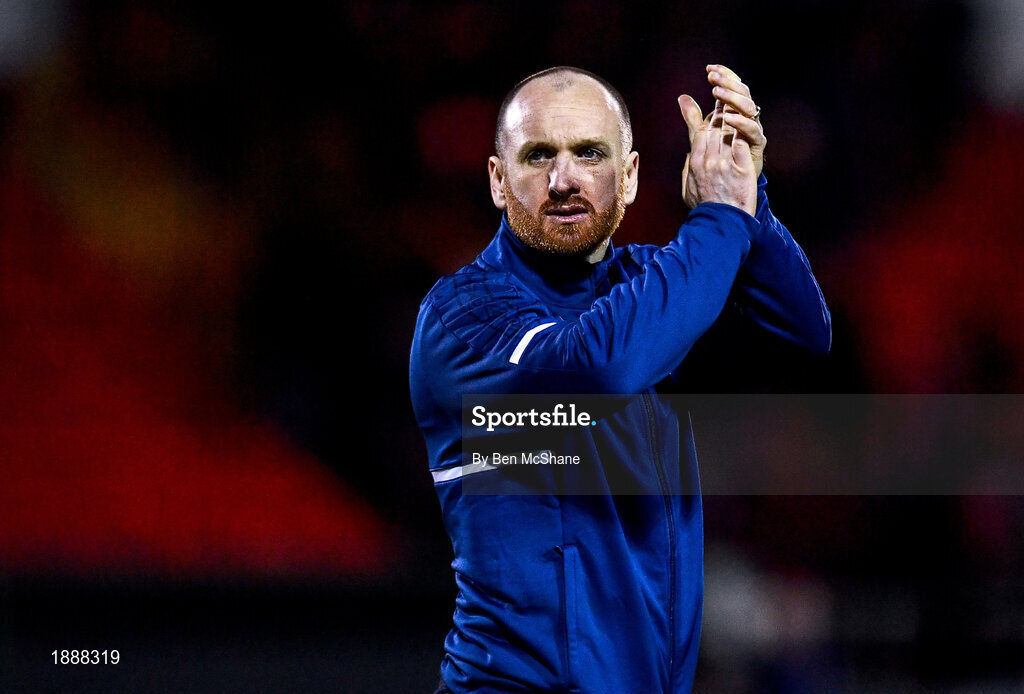 21 February 2020; St Patrick's Athletic manager Stephen O'Donnell following the SSE Airtricity League Premier Division match between Sligo Rovers and St. Patrick's Athletic at The Showgrounds in Sligo. Photo by Ben McShane/Sportsfile