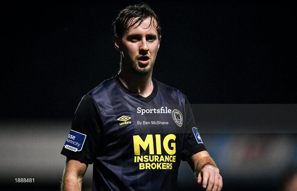21 February 2020; Billy King of St Patrick's Athletic during the SSE Airtricity League Premier Division match between Sligo Rovers and St. Patrick's Athletic at The Showgrounds in Sligo. Photo by Ben McShane/Sportsfile