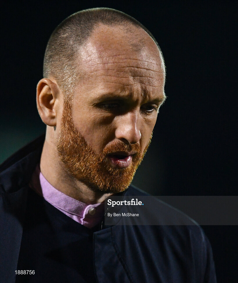 21 February 2020; St Patrick's Athletic manager Stephen O'Donnell ahead of the SSE Airtricity League Premier Division match between Sligo Rovers and St. Patrick's Athletic at The Showgrounds in Sligo. Photo by Ben McShane/Sportsfile