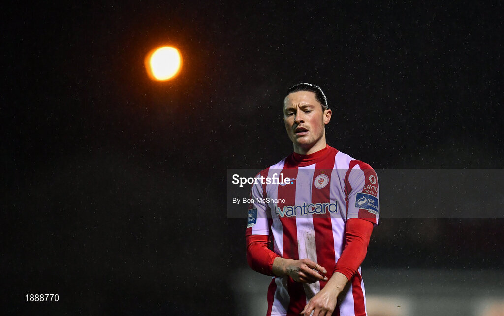 21 February 2020; Ronan Coughlan of Sligo Rovers during the SSE Airtricity League Premier Division match between Sligo Rovers and St. Patrick's Athletic at The Showgrounds in Sligo. Photo by Ben McShane/Sportsfile