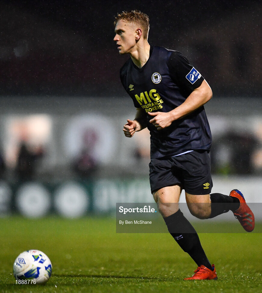 21 February 2020; Oliver Younger of St Patrick's Athletic during the SSE Airtricity League Premier Division match between Sligo Rovers and St. Patrick's Athletic at The Showgrounds in Sligo. Photo by Ben McShane/Sportsfile