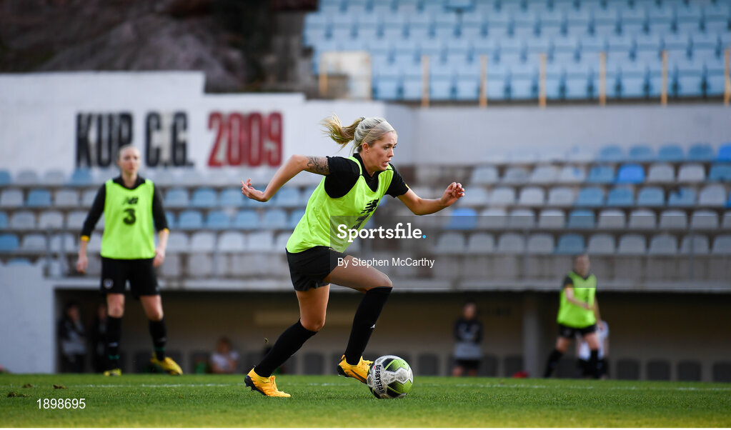 10 March 2020; Denise O'Sullivan during a Republic of Ireland Women training session at Pod Malim Brdom in Petrovac, Montenegro. Photo by Stephen McCarthy/Sportsfile