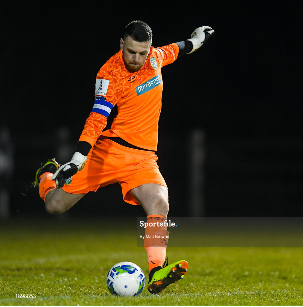 10 March 2020; Adam Hayden of Bray Wanderers during the EA Sports Cup First Round match between Wexford FC and Bray Wanderers at Ferrycarrig Park in Wexford. Photo by Matt Browne/Sportsfile