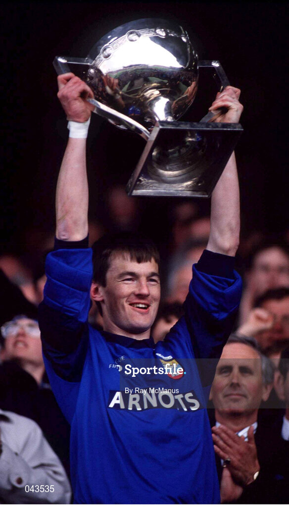 2 May 1993; John O'Leary, Dublin pictured with the league cup after winning the National Football League Final. Dublin v Donegal, Croke Park, Dublin. Photo by Ray McManus/Sportsfile