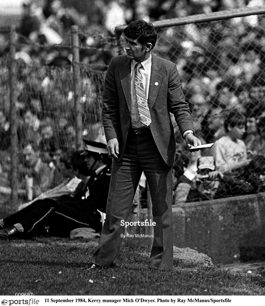 11 September 1984, Kerry manager Mick O'Dwyer. Photo by Ray McManus/Sportsfile