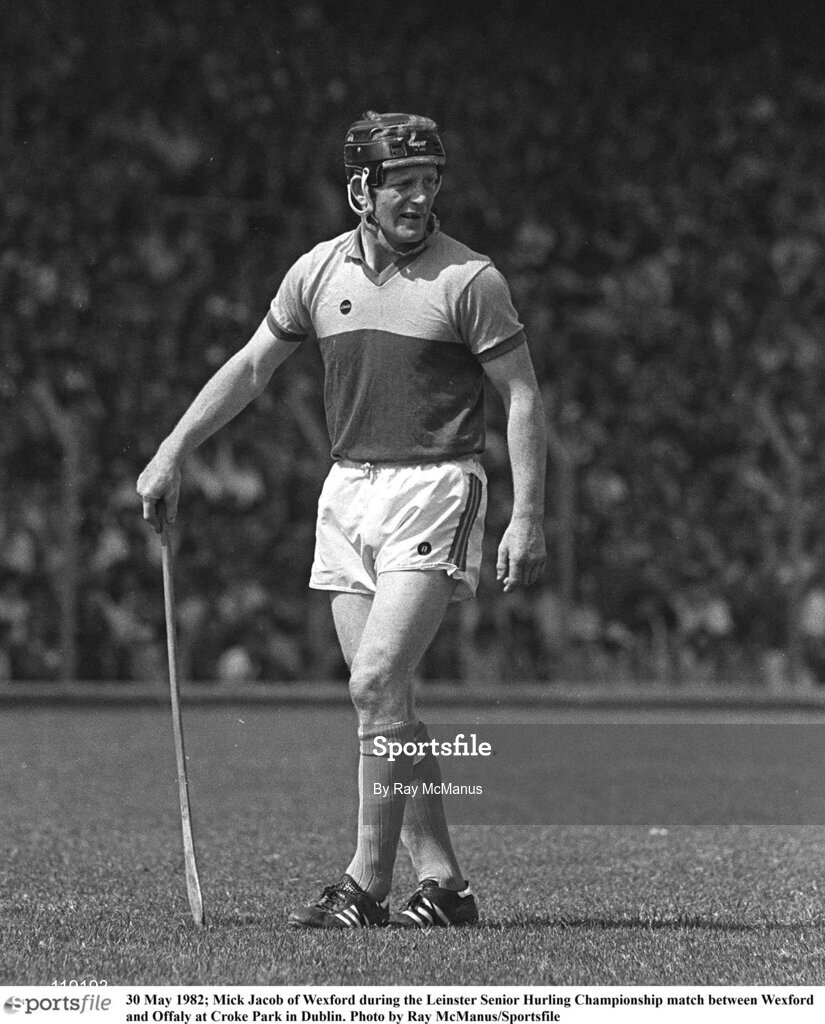 30 May 1982; Mick Jacob of Wexford during the Leinster Senior Hurling Championship match between Wexford and Offaly at Croke Park in Dublin. Photo by Ray McManus/Sportsfile