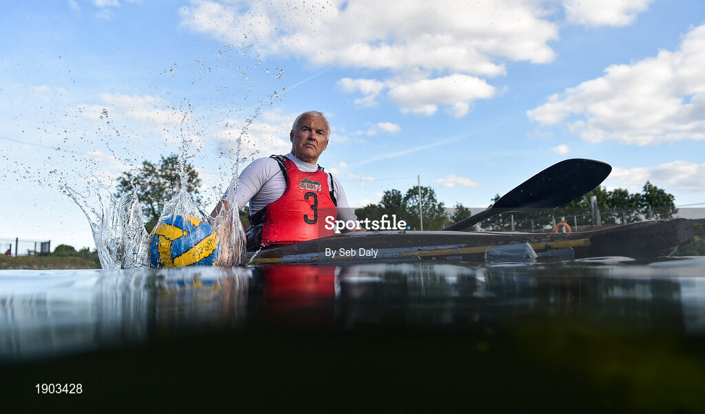 24 May 2020; Royal Canal Kayak Club member Art Fitzpatrick from Glasnevin, during a training session along the Royal Canal in Ashtown, Dublin, as limited sport resumes having previously suspended all activity following directives from the Irish Government in an effort to contain the spread of the Coronavirus (COVID-19) pandemic. Sports clubs in the Republic of Ireland resumed activity on May 18th under the Irish government’s Roadmap for Reopening of Society and Business following strict protocols in gatherings of four people or less with social distancing and hand sanitisation among other measures allowing it to return in a phased manner. Photo by Seb Daly/Sportsfile