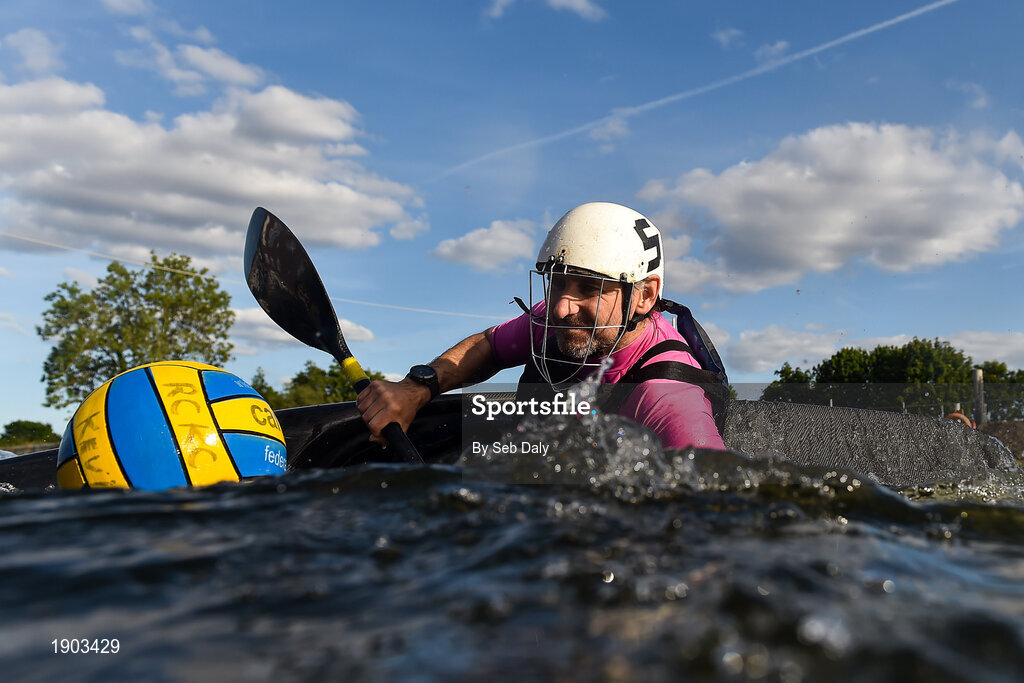 24 May 2020; Royal Canal Kayak Club member Richie Wagstaff, from Ballyfermot, during a training session along the Royal Canal in Ashtown, Dublin, as limited sport resumes having previously suspended all activity following directives from the Irish Government in an effort to contain the spread of the Coronavirus (COVID-19) pandemic. Sports clubs in the Republic of Ireland resumed activity on May 18th under the Irish government’s Roadmap for Reopening of Society and Business following strict protocols in gatherings of four people or less with social distancing and hand sanitisation among other measures allowing it to return in a phased manner. Photo by Seb Daly/Sportsfile
