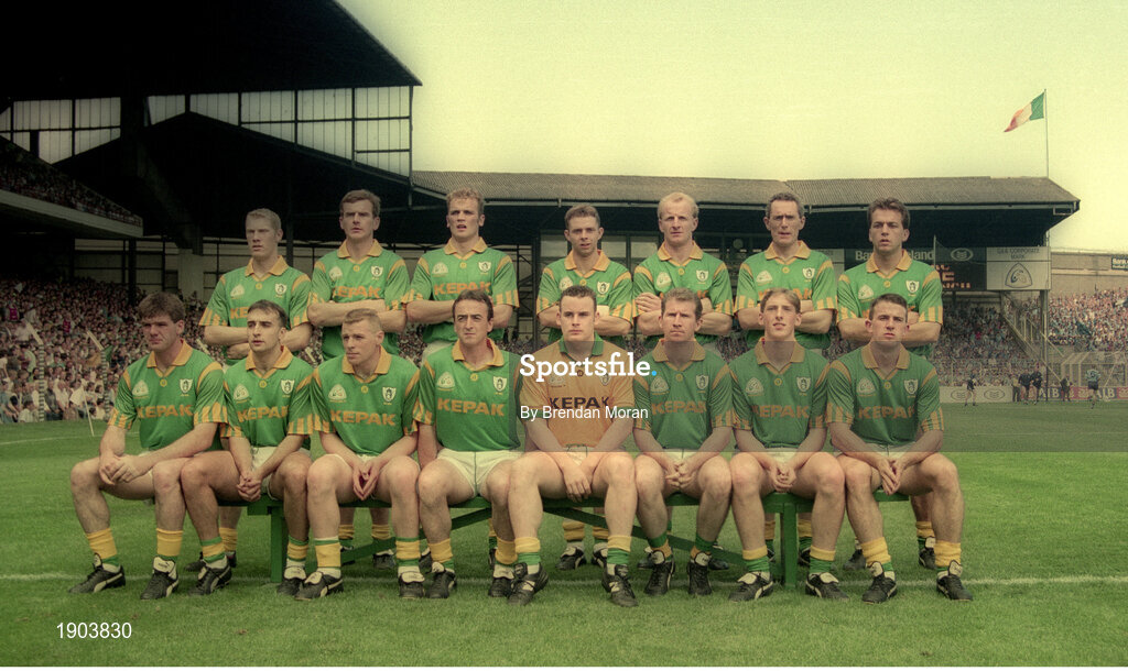 30 July 1995; The Meath team prior to the Bank of Ireland Leinster Football Final match between Dublin and Meath at Croke Park in Dublin. Photo by Brendan Moran/Sportsfile
