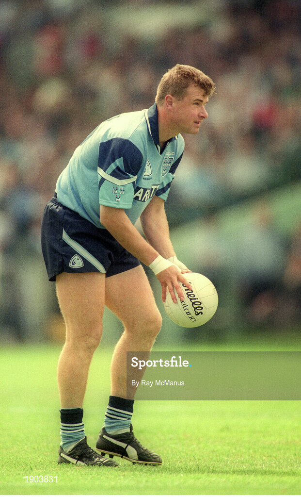 30 July 1995; Charlie Redmond of Dublin during the Bank of Ireland Leinster Senior Football Championship Final match between Dublin and Meath at Croke Park in Dublin. Photo by Ray McManus/Sportsfile