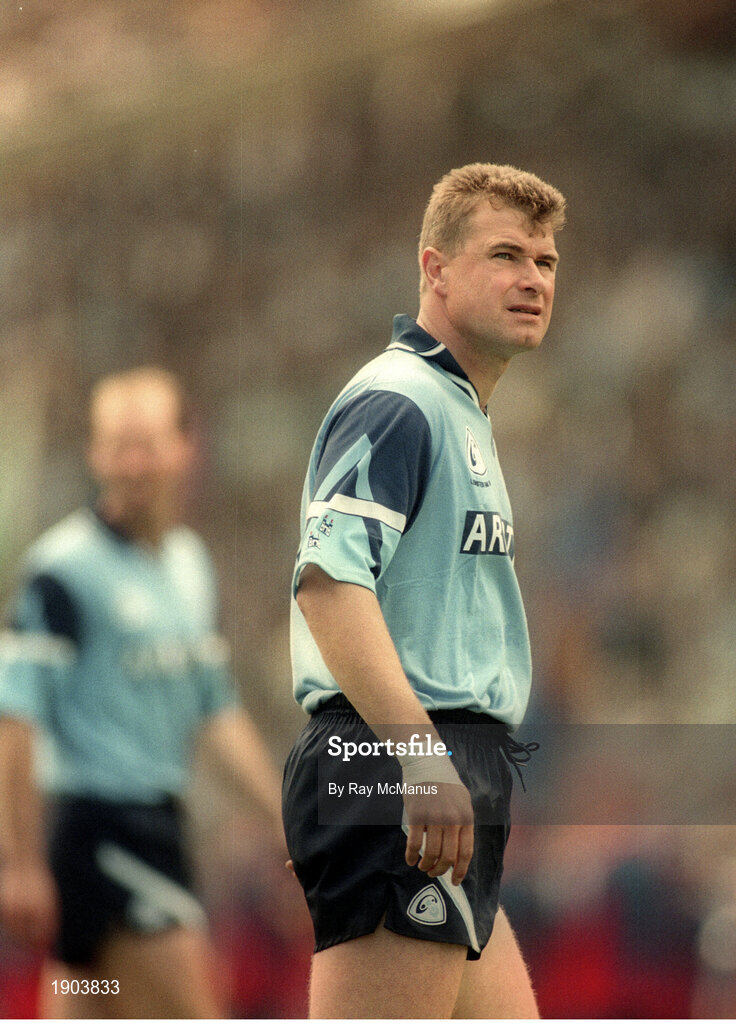 30 July 1995; Charlie Redmond of Dublin during the Bank of Ireland Leinster Senior Football Championship Final match between Dublin and Meath at Croke Park in Dublin. Photo by Ray McManus/Sportsfile