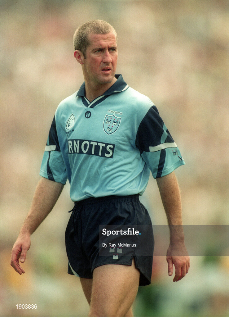 30 July 1995; Paul Clarke of Dublin during the Bank of Ireland Leinster Senior Football Championship Final match between Dublin and Meath at Croke Park in Dublin. Photo by Ray McManus/Sportsfile