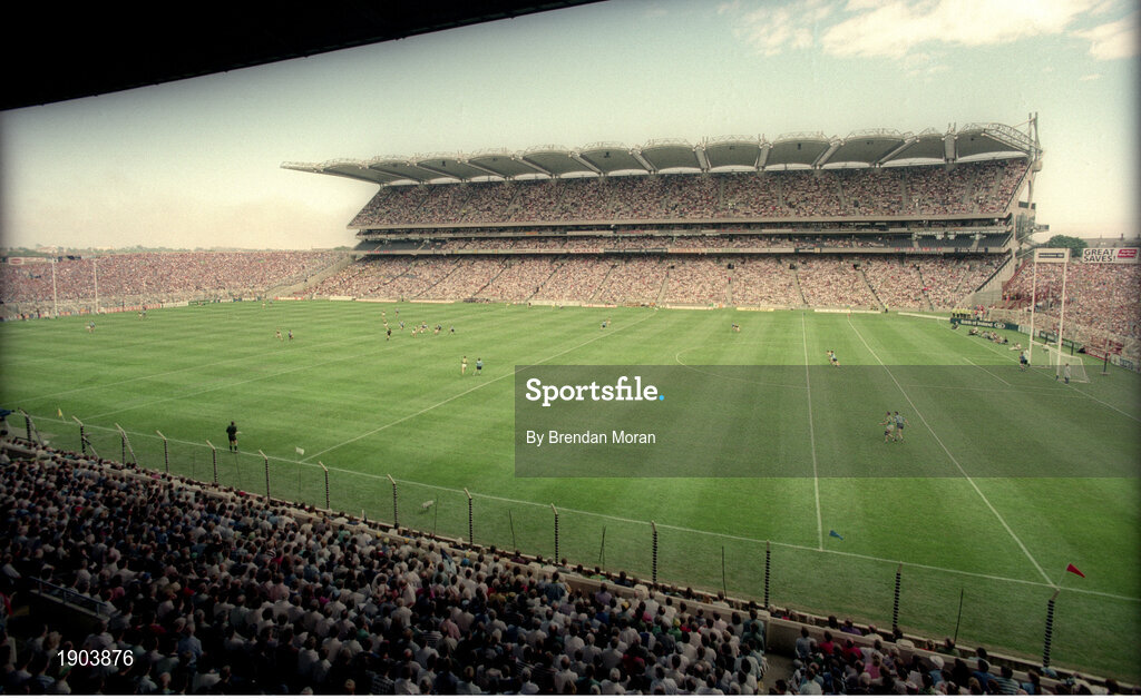 30 July 1995; A general view during the Bank of Ireland Leinster Football Final match between Dublin and Meath at Croke Park in Dublin. Photo by Brendan Moran/Sportsfile