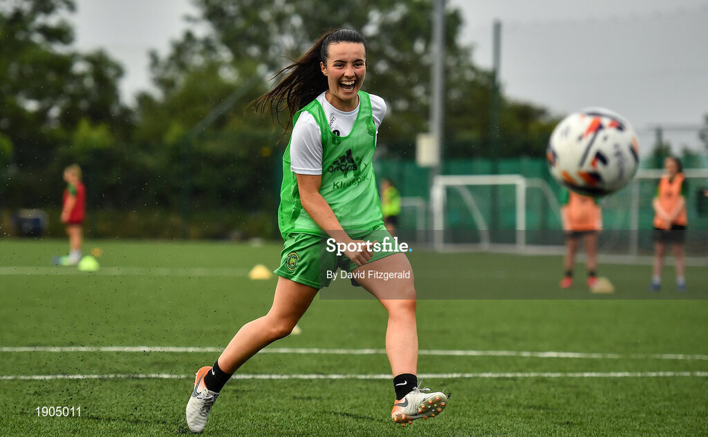 19 June 2020; Niamh Farrelly during a Peamount United squad training session in Greenogue in Newcastle, Dublin. Following approval from the Football Association of Ireland and the Irish Government, a number of national league teams have been allowed to resume collective training. On March 12, the FAI announced the cessation of all football under their jurisdiction upon directives from the Irish Government, the Department of Health and UEFA, in an effort to contain the spread of the Coronavirus (COVID-19) pandemic. Photo by David Fitzgerald/Sportsfile