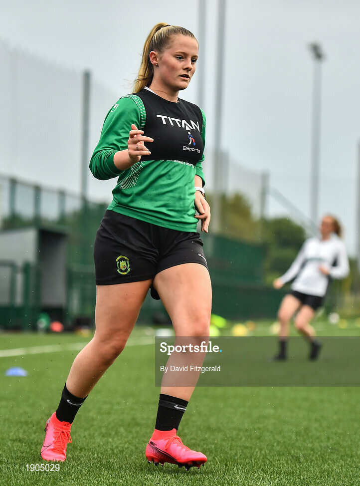 19 June 2020; Louise Masterson during a Peamount United squad training session in Greenogue in Newcastle, Dublin. Following approval from the Football Association of Ireland and the Irish Government, a number of national league teams have been allowed to resume collective training. On March 12, the FAI announced the cessation of all football under their jurisdiction upon directives from the Irish Government, the Department of Health and UEFA, in an effort to contain the spread of the Coronavirus (COVID-19) pandemic. Photo by David Fitzgerald/Sportsfile