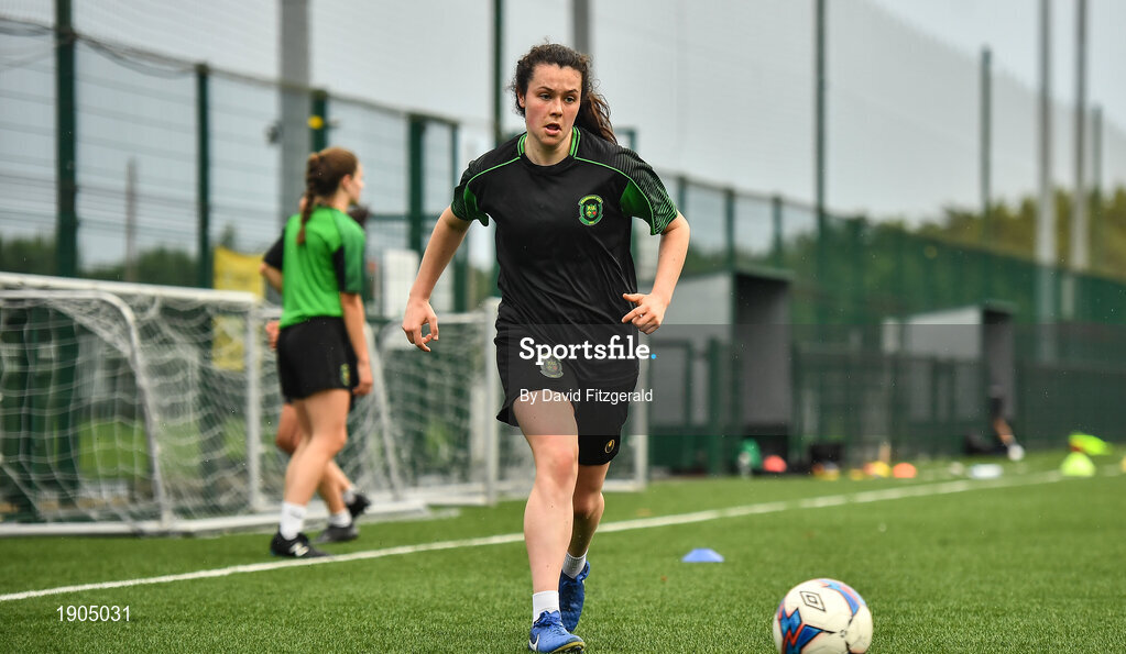 19 June 2020; Della Doherty during a Peamount United squad training session in Greenogue in Newcastle, Dublin. Following approval from the Football Association of Ireland and the Irish Government, a number of national league teams have been allowed to resume collective training. On March 12, the FAI announced the cessation of all football under their jurisdiction upon directives from the Irish Government, the Department of Health and UEFA, in an effort to contain the spread of the Coronavirus (COVID-19) pandemic. Photo by David Fitzgerald/Sportsfile