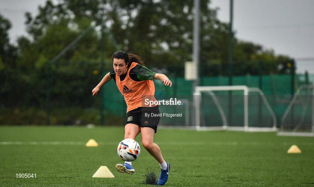 19 June 2020; Della Doherty during a Peamount United squad training session in Greenogue in Newcastle, Dublin. Following approval from the Football Association of Ireland and the Irish Government, a number of national league teams have been allowed to resume collective training. On March 12, the FAI announced the cessation of all football under their jurisdiction upon directives from the Irish Government, the Department of Health and UEFA, in an effort to contain the spread of the Coronavirus (COVID-19) pandemic. Photo by David Fitzgerald/Sportsfile