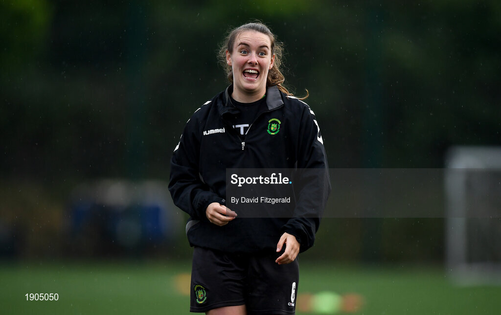 19 June 2020; Lucy McCartan during a Peamount United squad training session in Greenogue in Newcastle, Dublin. Following approval from the Football Association of Ireland and the Irish Government, a number of national league teams have been allowed to resume collective training. On March 12, the FAI announced the cessation of all football under their jurisdiction upon directives from the Irish Government, the Department of Health and UEFA, in an effort to contain the spread of the Coronavirus (COVID-19) pandemic. Photo by David Fitzgerald/Sportsfile
