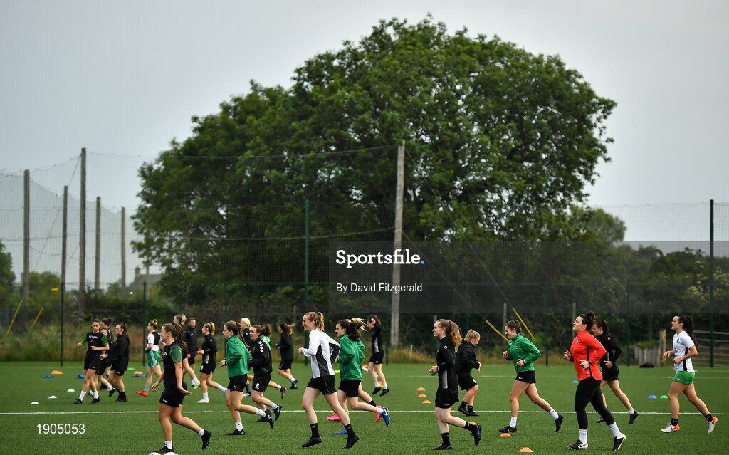 19 June 2020; A general view during a Peamount United squad training session in Greenogue in Newcastle, Dublin. Following approval from the Football Association of Ireland and the Irish Government, a number of national league teams have been allowed to resume collective training. On March 12, the FAI announced the cessation of all football under their jurisdiction upon directives from the Irish Government, the Department of Health and UEFA, in an effort to contain the spread of the Coronavirus (COVID-19) pandemic. Photo by David Fitzgerald/Sportsfile