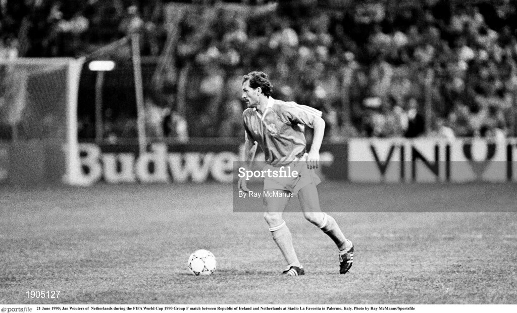 21 June 1990; Jan Wouters of  Netherlands during the FIFA World Cup 1990 Group F match between Republic of Ireland and Netherlands at Stadio La Favorita in Palermo, Italy. Photo by Ray McManus/Sportsfile