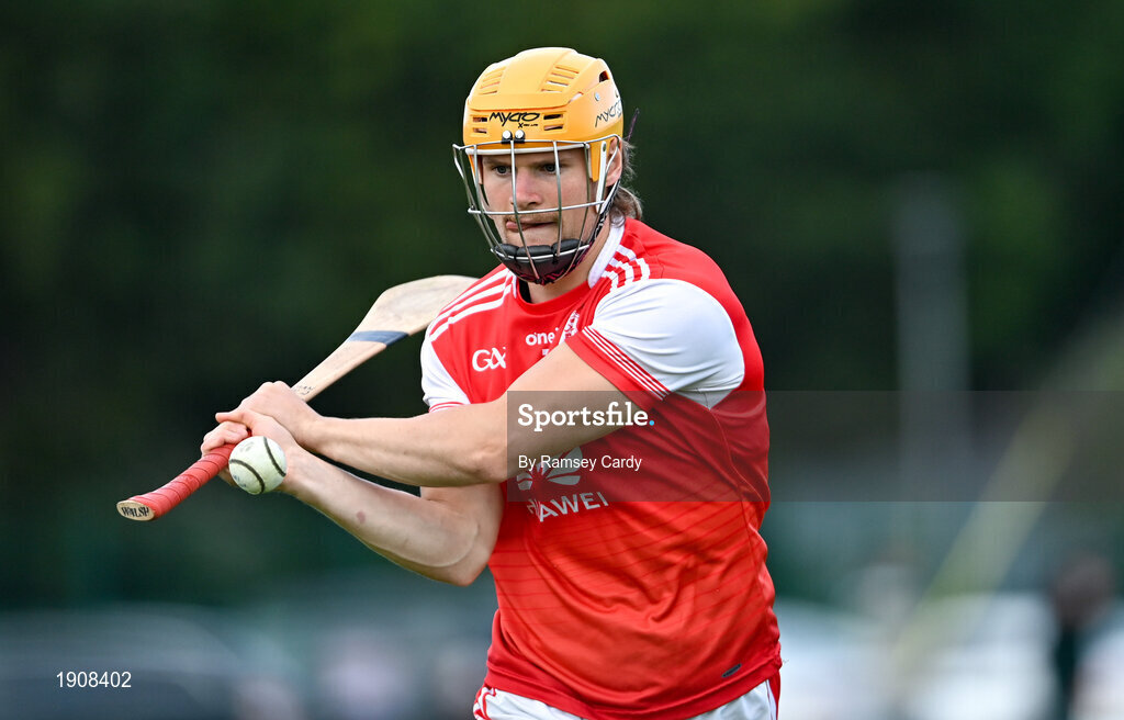 18 July 2020; Cian O'Callaghan of Cuala during the Dublin County Senior Hurling Championship Group 4 Round 1 match between Cuala and Thomas Davis at Bray Emmets GAA club in Bray, Wicklow. Competitive GAA matches have been approved to return following the guidelines of Phase 3 of the Irish Government’s Roadmap for Reopening of Society and Business and protocols set down by the GAA governing authorities. With games having been suspended since March, competitive games can take place with updated protocols including a limit of 200 individuals at any one outdoor event, including players, officials and a limited number of spectators, with social distancing, hand sanitisation and face masks being worn by those in attendance among other measures in an effort to contain the spread of the Coronavirus (COVID-19) pandemic. Photo by Ramsey Cardy/Sportsfile