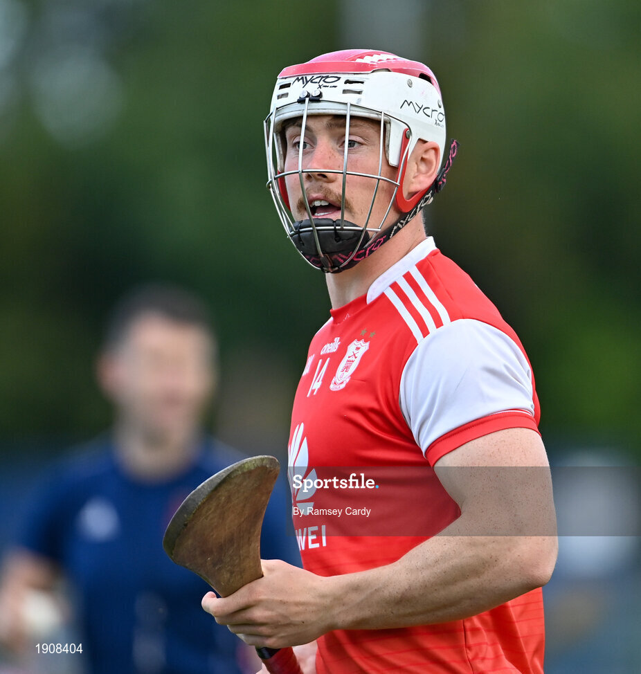 18 July 2020; Con O'Callaghan of Cuala during the Dublin County Senior Hurling Championship Group 4 Round 1 match between Cuala and Thomas Davis at Bray Emmets GAA club in Bray, Wicklow. Competitive GAA matches have been approved to return following the guidelines of Phase 3 of the Irish Government’s Roadmap for Reopening of Society and Business and protocols set down by the GAA governing authorities. With games having been suspended since March, competitive games can take place with updated protocols including a limit of 200 individuals at any one outdoor event, including players, officials and a limited number of spectators, with social distancing, hand sanitisation and face masks being worn by those in attendance among other measures in an effort to contain the spread of the Coronavirus (COVID-19) pandemic. Photo by Ramsey Cardy/Sportsfile