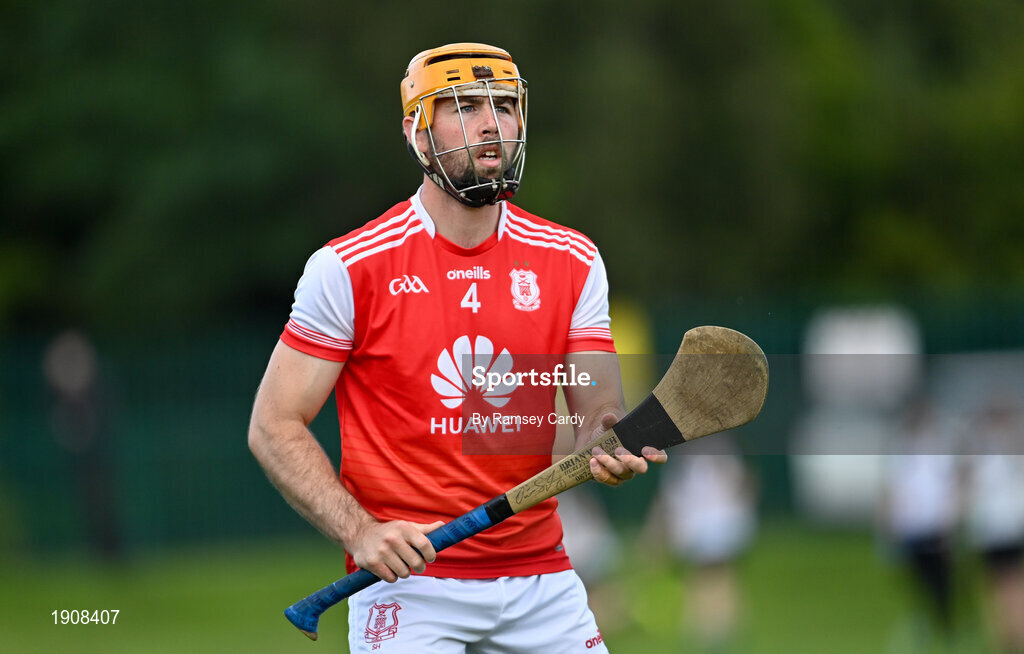 18 July 2020; Oisin Gough of Cuala of Cuala during the Dublin County Senior Hurling Championship Group 4 Round 1 match between Cuala and Thomas Davis at Bray Emmets GAA club in Bray, Wicklow. Competitive GAA matches have been approved to return following the guidelines of Phase 3 of the Irish Government’s Roadmap for Reopening of Society and Business and protocols set down by the GAA governing authorities. With games having been suspended since March, competitive games can take place with updated protocols including a limit of 200 individuals at any one outdoor event, including players, officials and a limited number of spectators, with social distancing, hand sanitisation and face masks being worn by those in attendance among other measures in an effort to contain the spread of the Coronavirus (COVID-19) pandemic. Photo by Ramsey Cardy/Sportsfile
