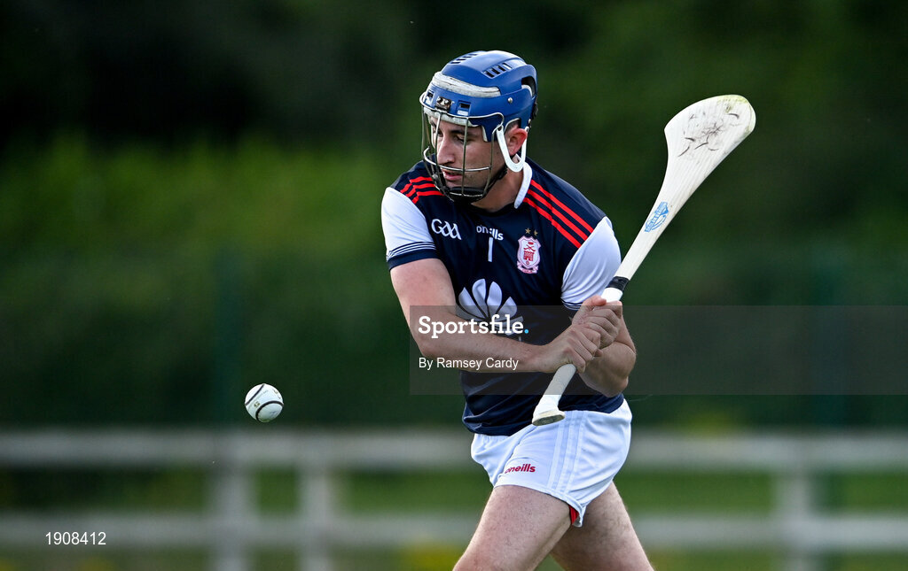 18 July 2020; Sean Brennan of Cuala during the Dublin County Senior Hurling Championship Group 4 Round 1 match between Cuala and Thomas Davis at Bray Emmets GAA club in Bray, Wicklow. Competitive GAA matches have been approved to return following the guidelines of Phase 3 of the Irish Government’s Roadmap for Reopening of Society and Business and protocols set down by the GAA governing authorities. With games having been suspended since March, competitive games can take place with updated protocols including a limit of 200 individuals at any one outdoor event, including players, officials and a limited number of spectators, with social distancing, hand sanitisation and face masks being worn by those in attendance among other measures in an effort to contain the spread of the Coronavirus (COVID-19) pandemic. Photo by Ramsey Cardy/Sportsfile