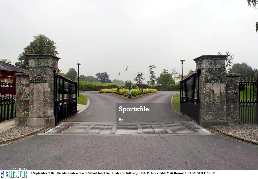12 September 2002; The Main entrance into Mount Juliet Golf Club, Co. Kilkenny. Golf. Picture credit; Matt Browne / SPORTSFILE *EDI*