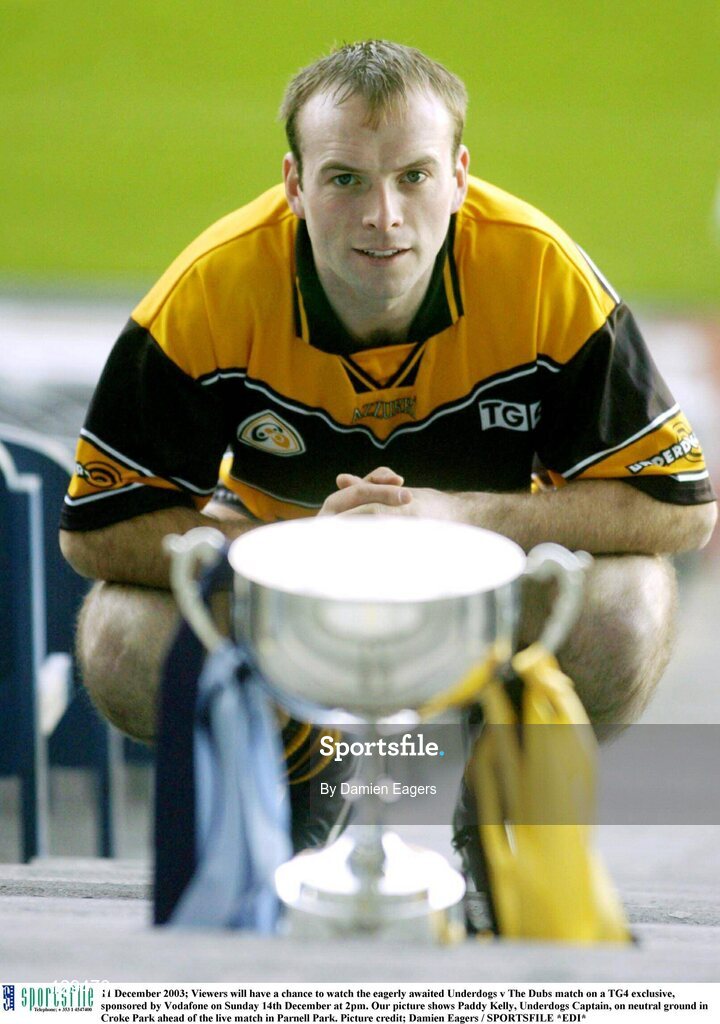 11 December 2003; Viewers will have a chance to watch the eagerly awaited Underdogs v The Dubs match on a TG4 exclusive, sponsored by Vodafone on Sunday 14th December at 2pm. Our picture shows Paddy Kelly, Underdogs Captain, on neutral ground in Croke Park ahead of the live match in Parnell Park. Picture credit; Damien Eagers / SPORTSFILE *EDI*
