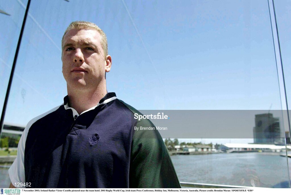 7 November 2003; Ireland flanker Victor Costello pictured near the team hotel. 2003 Rugby World Cup, Irish team Press Conference, Holiday Inn, Melbourne, Victoria, Australia. Picture credit; Brendan Moran / SPORTSFILE