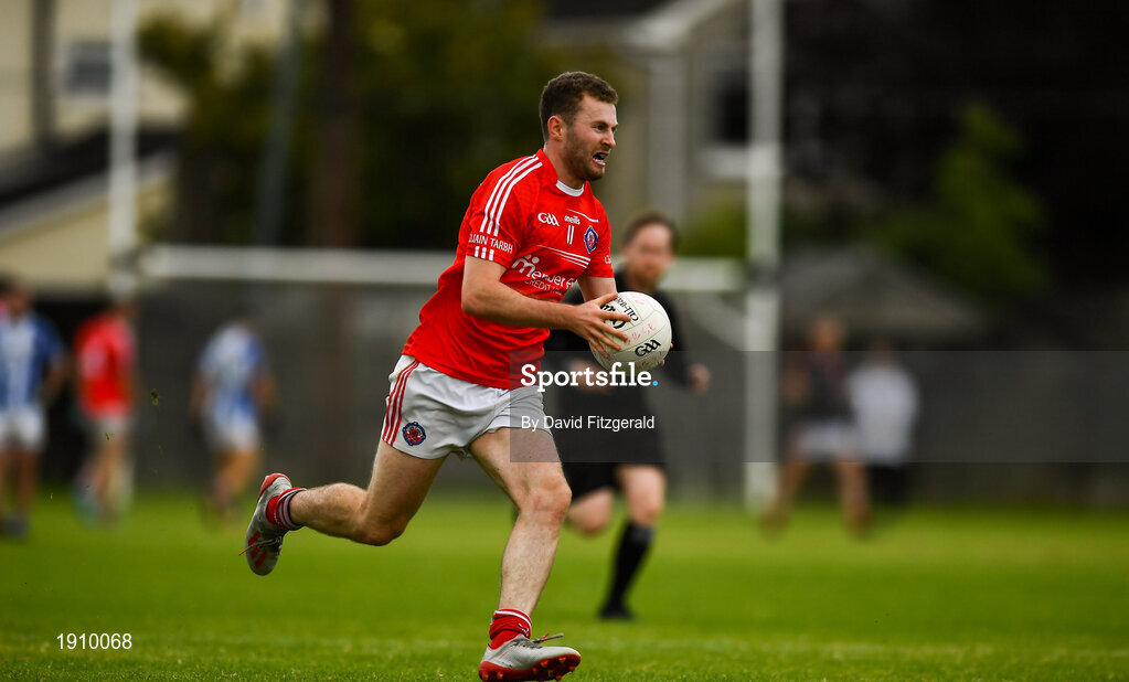 25 July 2020; Jack McCaffrey of Clontarf during the Dublin County Senior Football Championship Round 1 match between Ballyboden St Endas and Clontarf at Pairc Uí Mhurchu in Dublin. GAA matches continue to take place in front of a limited number of people in an effort to contain the spread of the Coronavirus (COVID-19) pandemic. Photo by David Fitzgerald/Sportsfile
