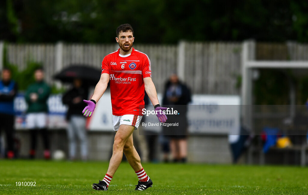 25 July 2020; Chris Barrett of Clontarf during the Dublin County Senior Football Championship Round 1 match between Ballyboden St Endas and Clontarf at Pairc Uí Mhurchu in Dublin. GAA matches continue to take place in front of a limited number of people in an effort to contain the spread of the Coronavirus (COVID-19) pandemic. Photo by David Fitzgerald/Sportsfile