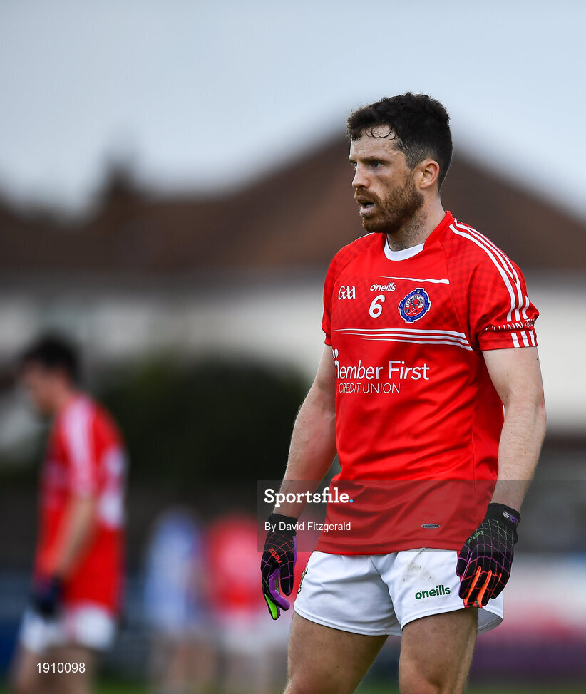 25 July 2020; Chris Barrett of Clontarf during the Dublin County Senior Football Championship Round 1 match between Ballyboden St Endas and Clontarf at Pairc Uí Mhurchu in Dublin. GAA matches continue to take place in front of a limited number of people in an effort to contain the spread of the Coronavirus (COVID-19) pandemic. Photo by David Fitzgerald/Sportsfile