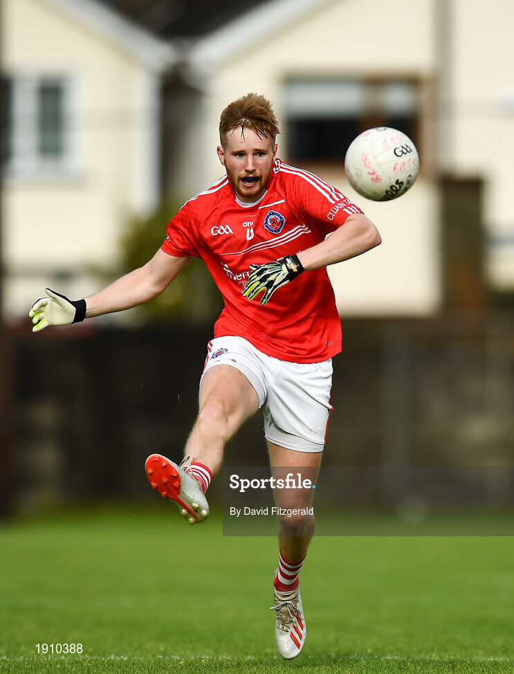 25 July 2020; Stephen O'Quigley of Clontarf during the Dublin County Senior Football Championship Round 1 match between Ballyboden St Endas and Clontarf at Pairc Uí Mhurchu in Dublin. GAA matches continue to take place in front of a limited number of people in an effort to contain the spread of the Coronavirus (COVID-19) pandemic. Photo by David Fitzgerald/Sportsfile