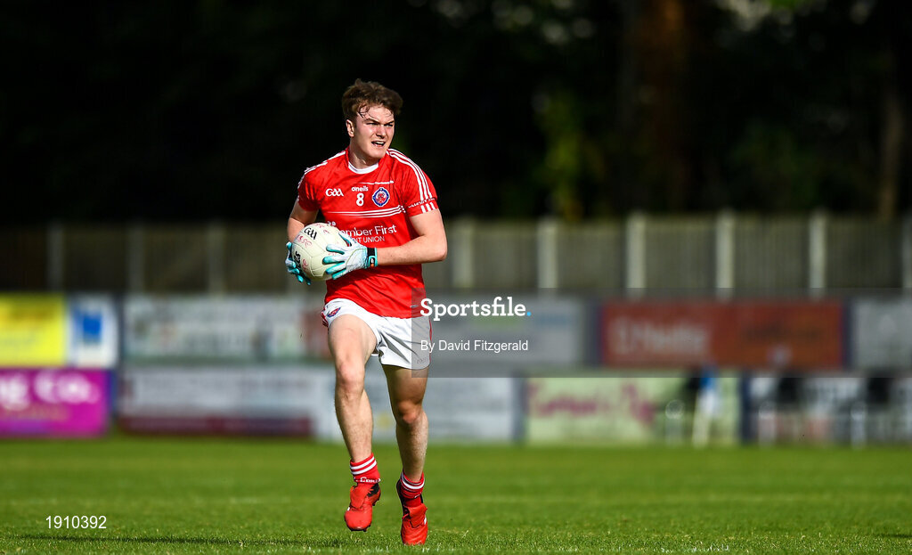 25 July 2020; Nathan Doran of Clontarf during the Dublin County Senior Football Championship Round 1 match between Ballyboden St Endas and Clontarf at Pairc Uí Mhurchu in Dublin. GAA matches continue to take place in front of a limited number of people in an effort to contain the spread of the Coronavirus (COVID-19) pandemic. Photo by David Fitzgerald/Sportsfile
