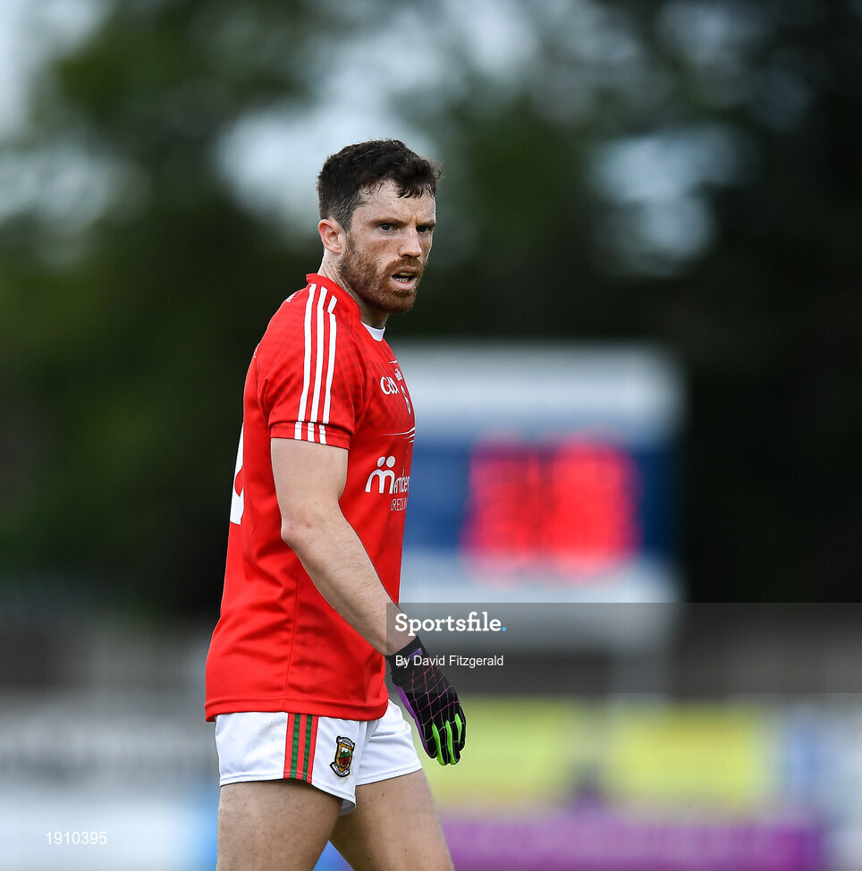 25 July 2020; Chris Barrett of Clontarf during the Dublin County Senior Football Championship Round 1 match between Ballyboden St Endas and Clontarf at Pairc Uí Mhurchu in Dublin. GAA matches continue to take place in front of a limited number of people in an effort to contain the spread of the Coronavirus (COVID-19) pandemic. Photo by David Fitzgerald/Sportsfile