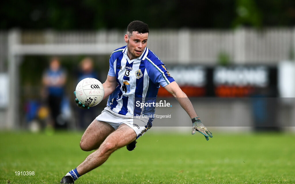 25 July 2020; Ross McGarry of Ballyboden St Enda's during the Dublin County Senior Football Championship Round 1 match between Ballyboden St Endas and Clontarf at Pairc Uí Mhurchu in Dublin. GAA matches continue to take place in front of a limited number of people in an effort to contain the spread of the Coronavirus (COVID-19) pandemic. Photo by David Fitzgerald/Sportsfile