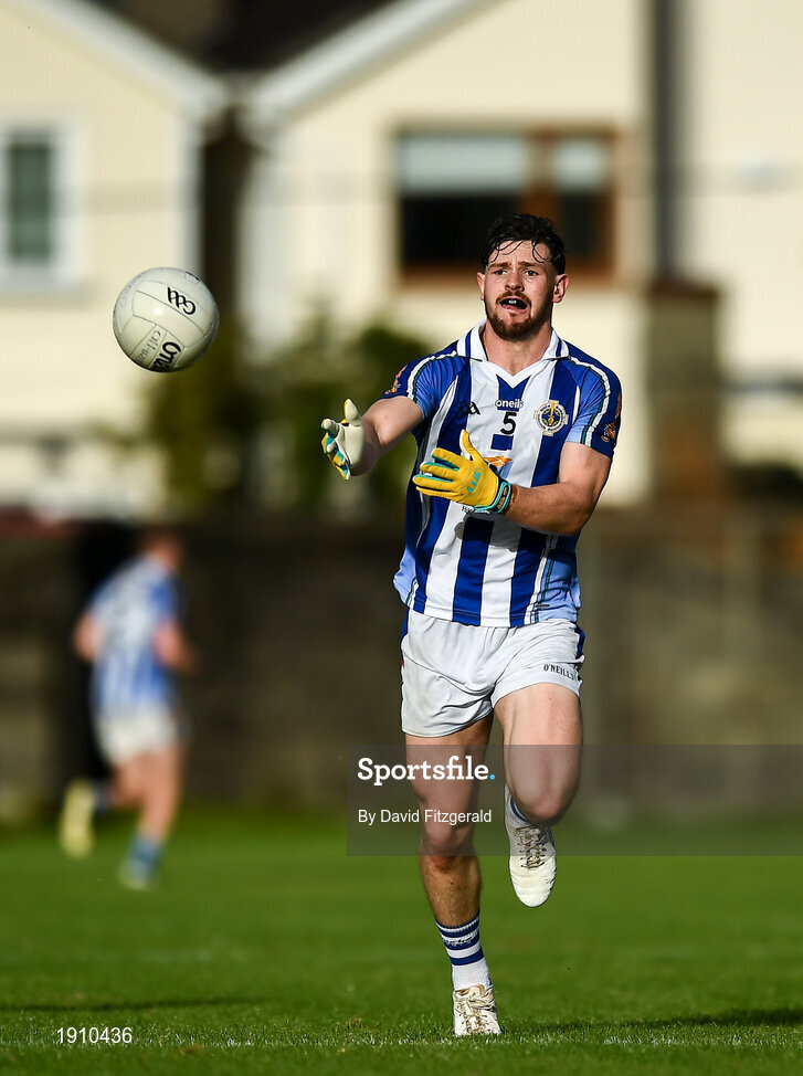 25 July 2020; James Holland of Ballyboden St Enda's during the Dublin County Senior Football Championship Round 1 match between Ballyboden St Endas and Clontarf at Pairc Uí Mhurchu in Dublin. GAA matches continue to take place in front of a limited number of people in an effort to contain the spread of the Coronavirus (COVID-19) pandemic. Photo by David Fitzgerald/Sportsfile