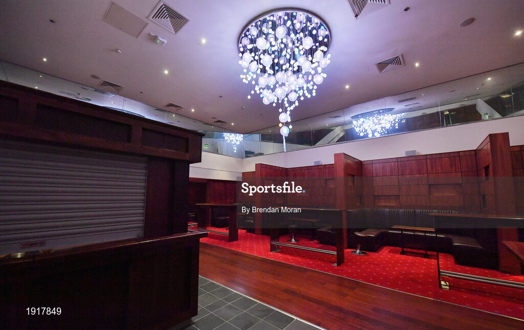 16 August 2020; An empty players lounge at 5.15pm at Croke Park Stadium on the original scheduled date of the 2020 GAA Hurling All-Ireland Senior Championship Final. Due to current restrictions laid down by the Irish government to prevent the spread of coronavirus, the dates for the staging of the GAA inter-county season have been pushed back, with the first round of games now due to start in October. The 2020 All-Ireland Senior Hurling Championship was due to be the 133rd staging of the All-Ireland Senior Hurling Championship, the Gaelic Athletic Association's premier inter-county hurling tournament, since its establishment in 1887. For the first time in 96 years the All-Ireland hurling final is now due to be played in December with the 2020 final due on Sunday, December 13th, the same weekend on which Dublin beat Galway in the 1924 final. Photo by Brendan Moran/Sportsfile