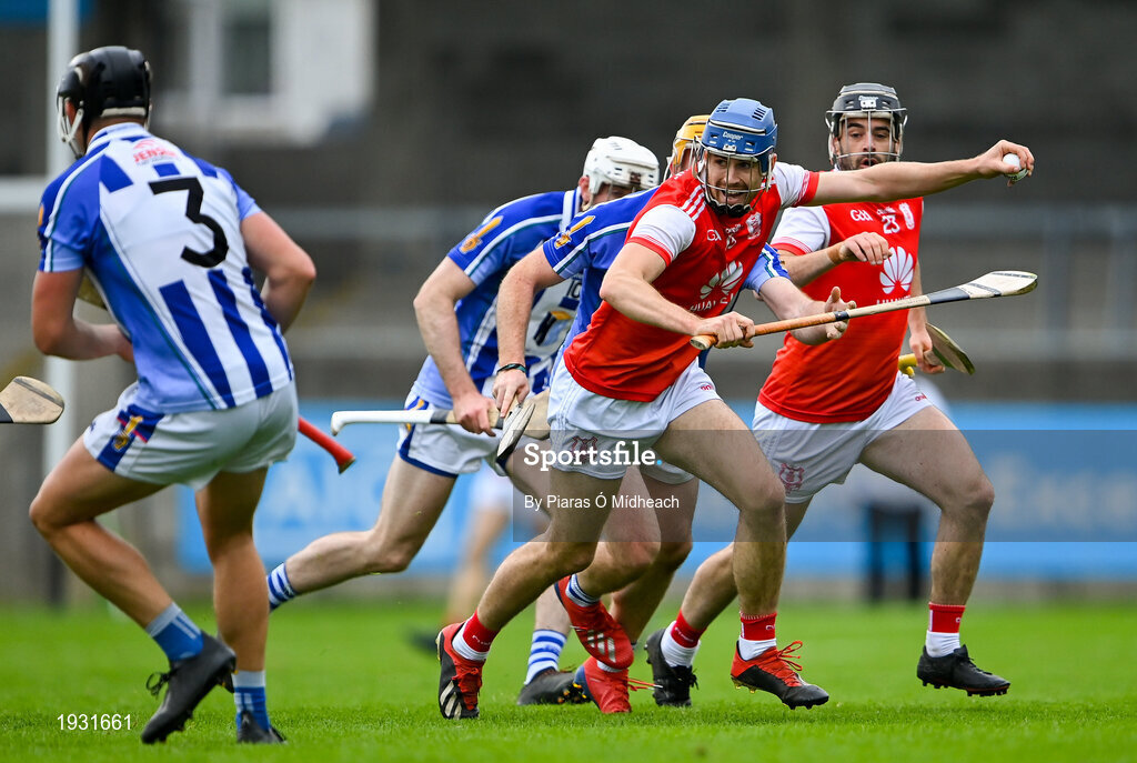 20 September 2020; Seán Moran of Cuala on the attack during the Dublin County Senior Hurling Championship Final match between Ballyboden St Enda's and Cuala at Parnell Park in Dublin. Photo by Piaras Ó Mídheach/Sportsfile