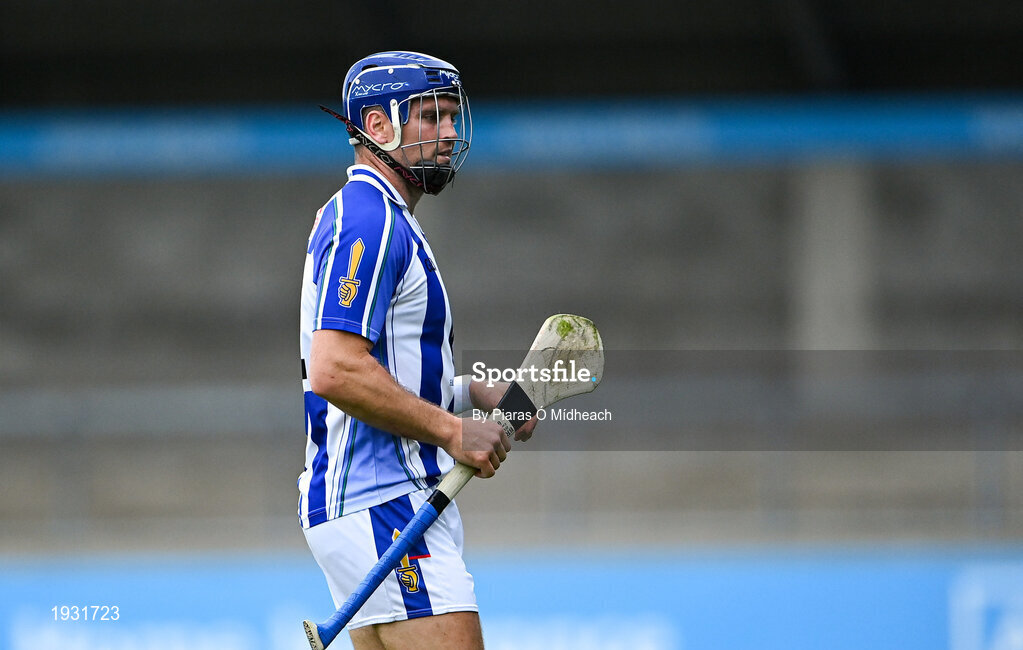 20 September 2020; Conal Keaney of Ballyboden St Enda's leaves the field after he was sent off by referee Seán Stack, for a second yellow card, during the Dublin County Senior Hurling Championship Final match between Ballyboden St Enda's and Cuala at Parnell Park in Dublin. Photo by Piaras Ó Mídheach/Sportsfile