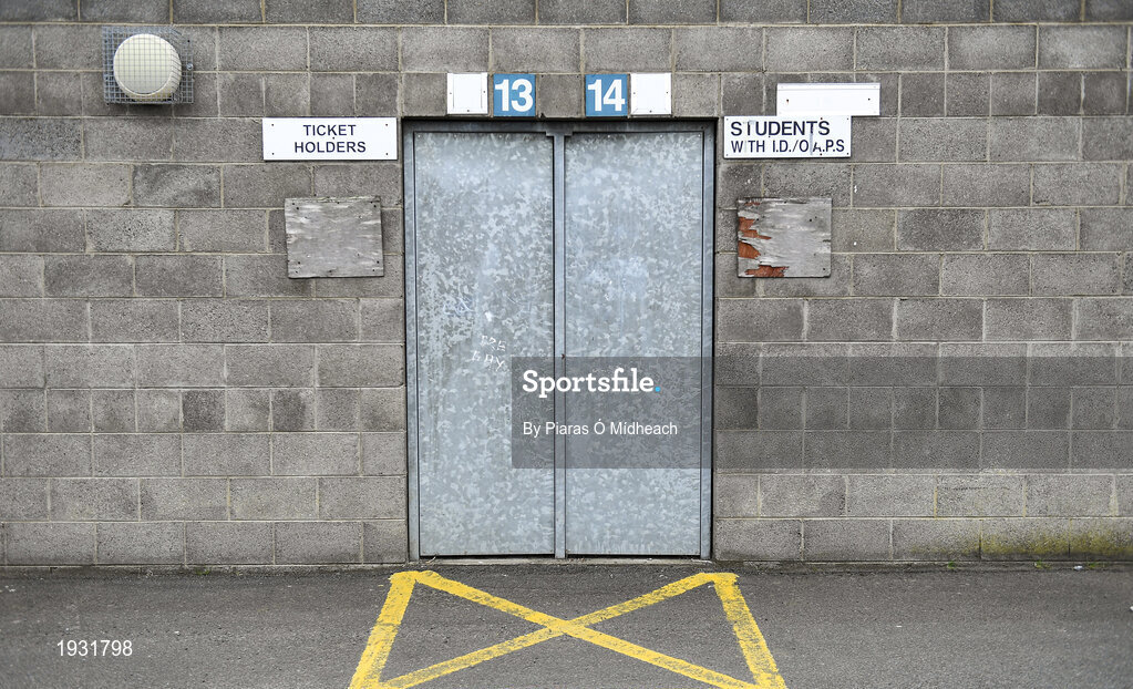 20 September 2020; A general view of closed turnstiles, as the game was played behind closed doors, ahead of the Dublin County Senior Hurling Championship Final match between Ballyboden St Enda's and Cuala at Parnell Park in Dublin. Photo by Piaras Ó Mídheach/Sportsfile