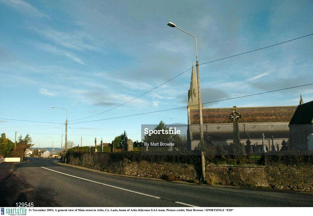 21 November 2003; A general view of Main street in Arles, Co. Laois, home of Arles-Kilcruise GAA team. Picture credit; Matt Browne / SPORTSFILE *EDI*